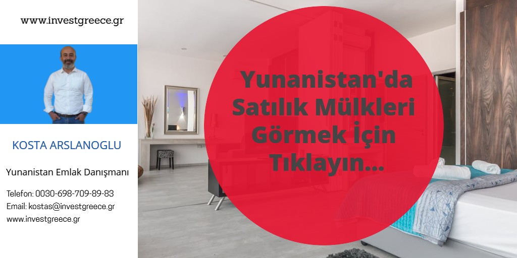 yunanistan satılık ev 